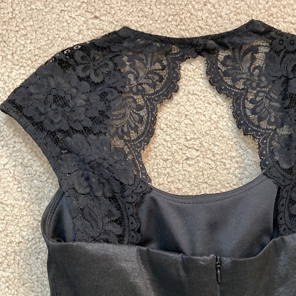 Cache taffeta peplum lace dress size 2 - Picture 7 of 12